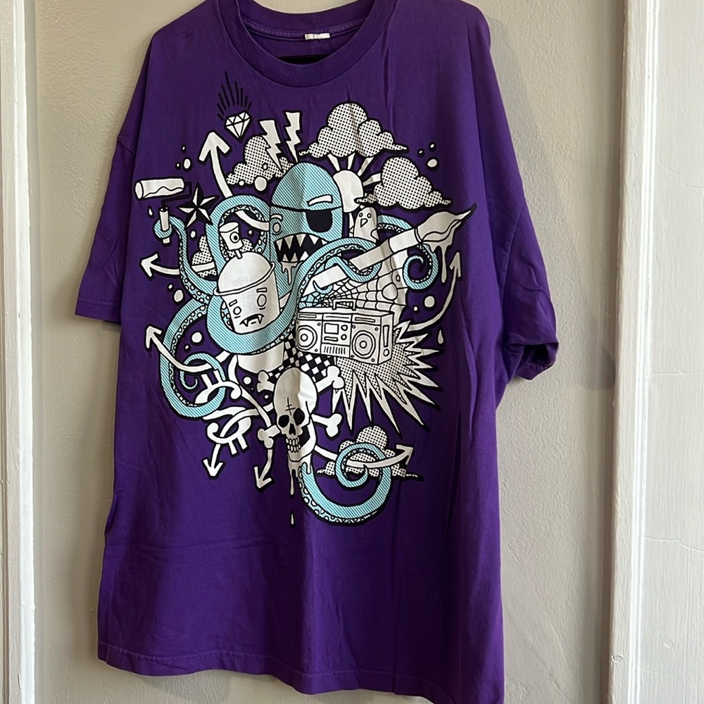 Street Art Graphic Shirt Oversized